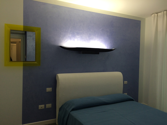 Pittura decorativa per interni camera da letto