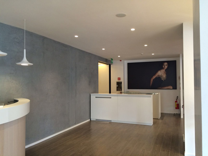 Pareti in  stucco marmorino