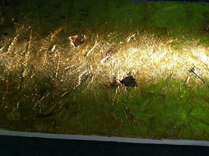 quadro foglia oro